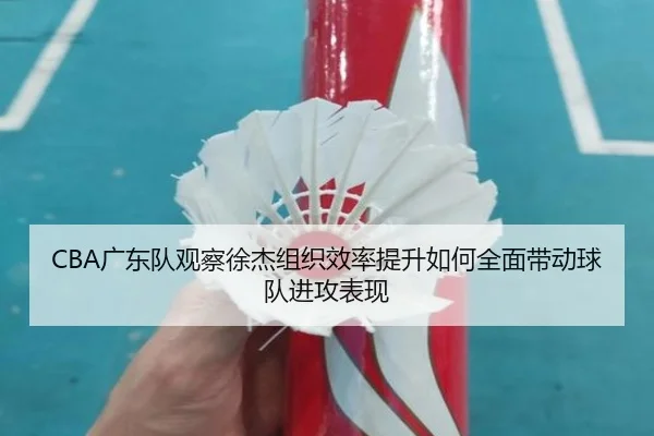 CBA广东队观察徐杰组织效率提升如何全面带动球队进攻表现